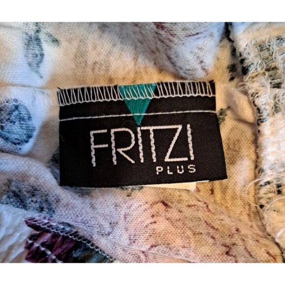 Fritzi Plus Vintage Floral Skirt 2X-Elastic Waist Band Made in the USA - Picture 11 of 13